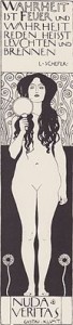 G. Klimt, Nuda Veritas (I°, lito, 1898)