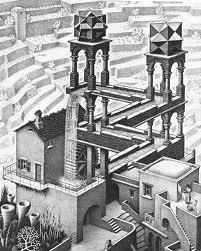 "Cascata" di Maurits Cornelis Escher, 1961