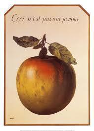 René Magritte: "questa non è una mela"