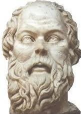 scultura romana su copia greca di dubbia immagine di socrate